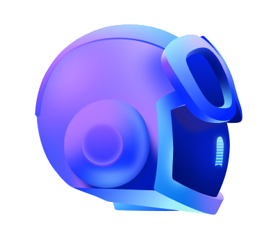 GitHub Copilot mascot facing the title